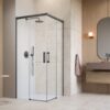 Cabină de duș Idea Brushed GunMetal KDD - poză 1 Cabină de duș Idea Brushed GunMetal KDD - poză 1