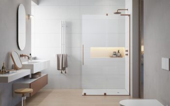 Furo SL Brushed Copper Walk-in - 800 mm - poză 1