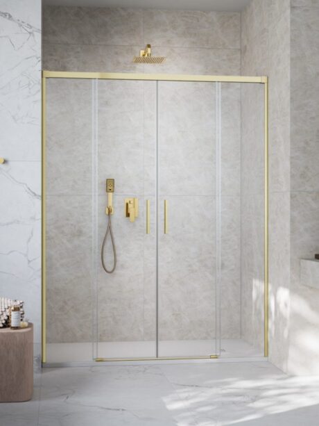 Стеклянные двери в нишу Idea Light Gold DWD - 1800 mm - фото 1