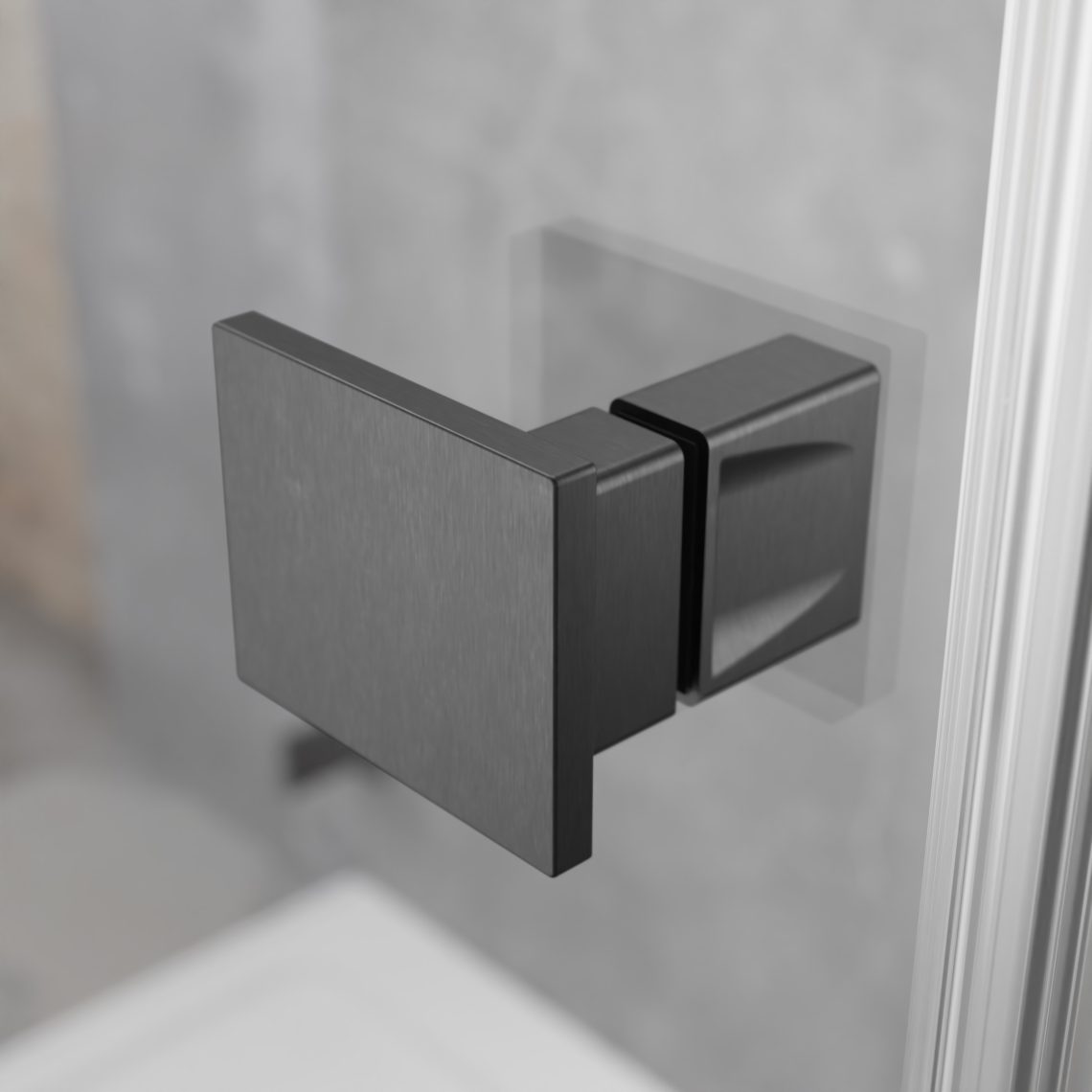 Двери в нишу для душа Essenza Pro 6 Brushed GunMetal DWJ — изображение 2