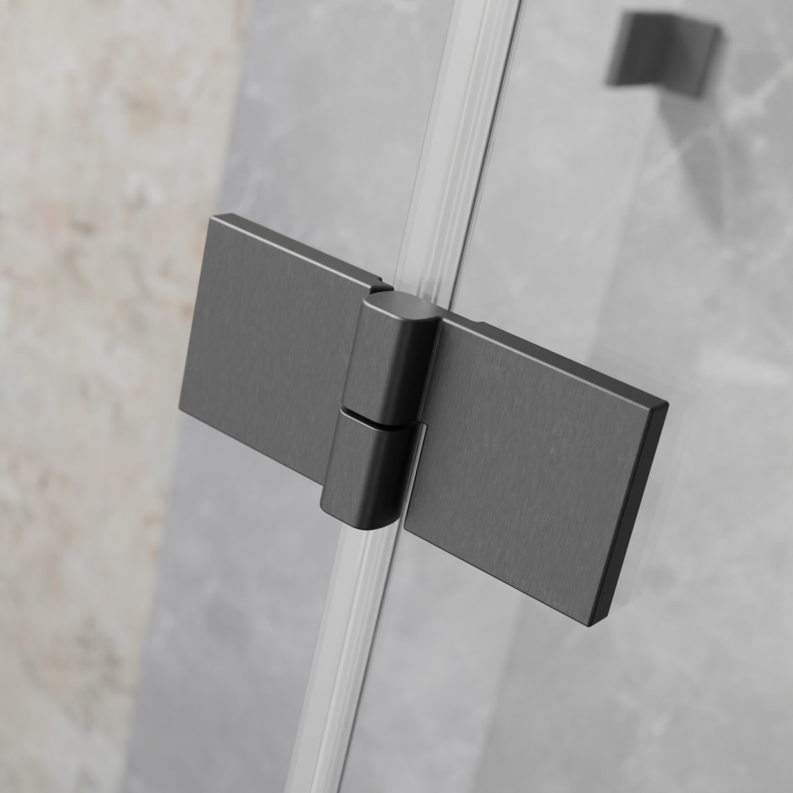 Двери в нишу для душа Essenza Pro 6 Brushed GunMetal DWJ — изображение 3