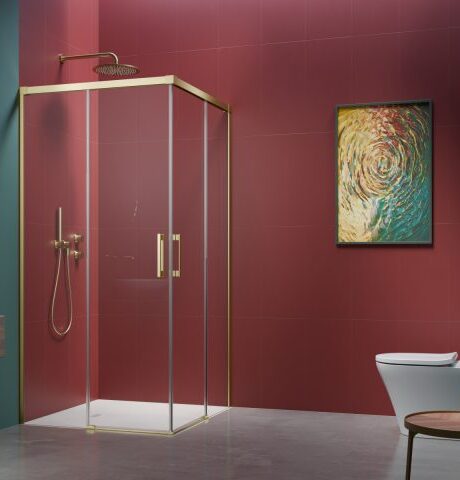 Cabină de duș Idea Light Gold KDD - poză 1